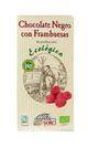 Chocolate ecologico negro con frambuesas