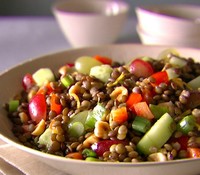 Ensalada fría de lentejas
