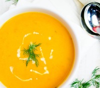 Crema de zanahorias e hinojo