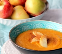 Crema de zanahoria y manzana