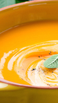 Crema de calabaza y puerros