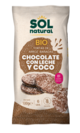 Tortas de arroz chocolate con leche de coco bio